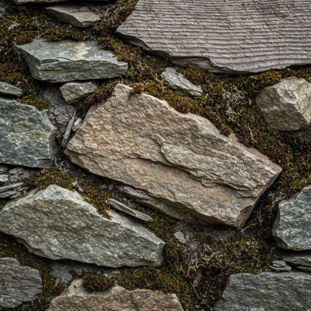 Natürliche Materialien und Texturen